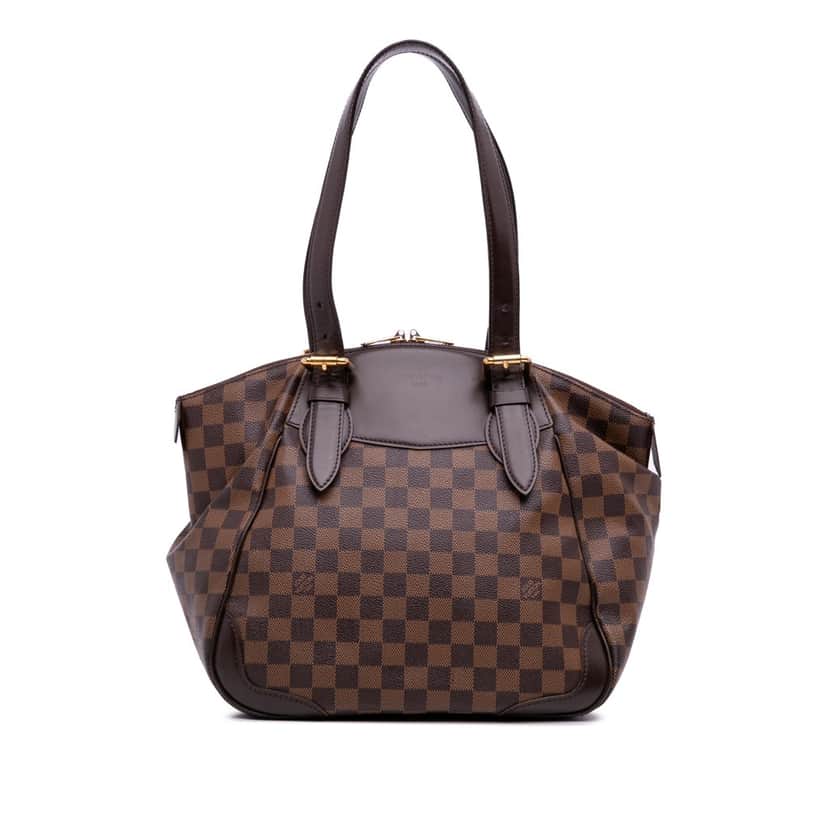 Louis Vuitton Damier Ebene Verona MM Brown Canvas Good condition - Front View
