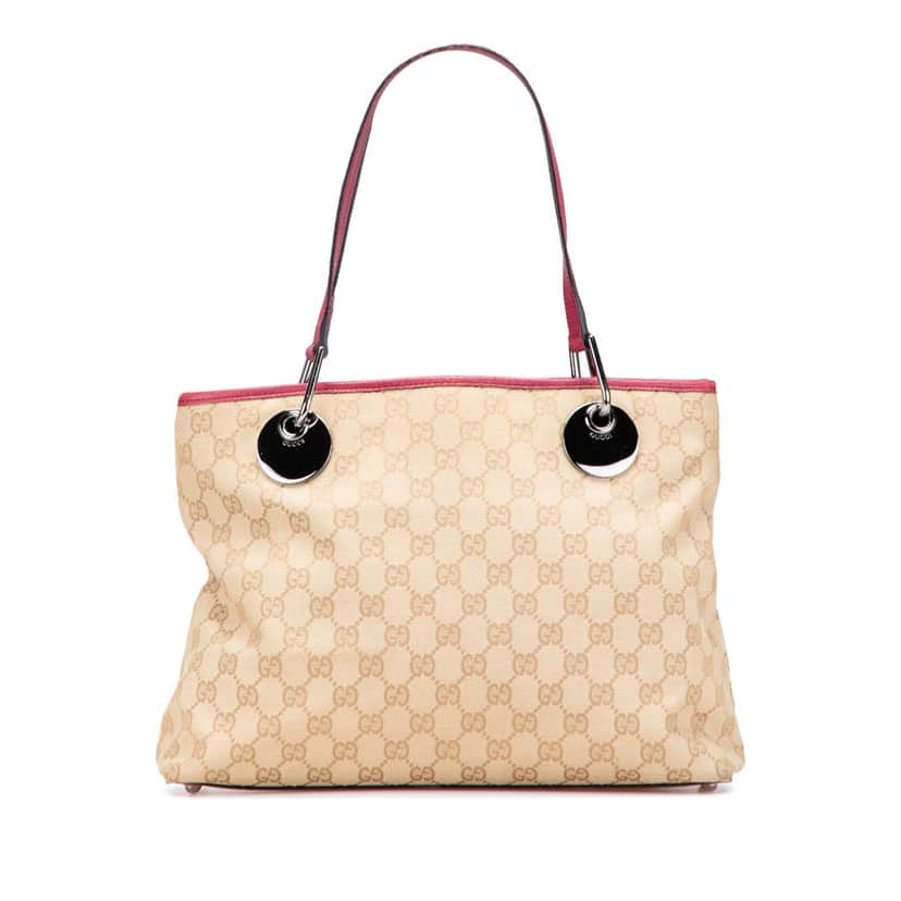 Gucci GG Canvas Eclipse Tote Brown Canvas Good condition - Front View
