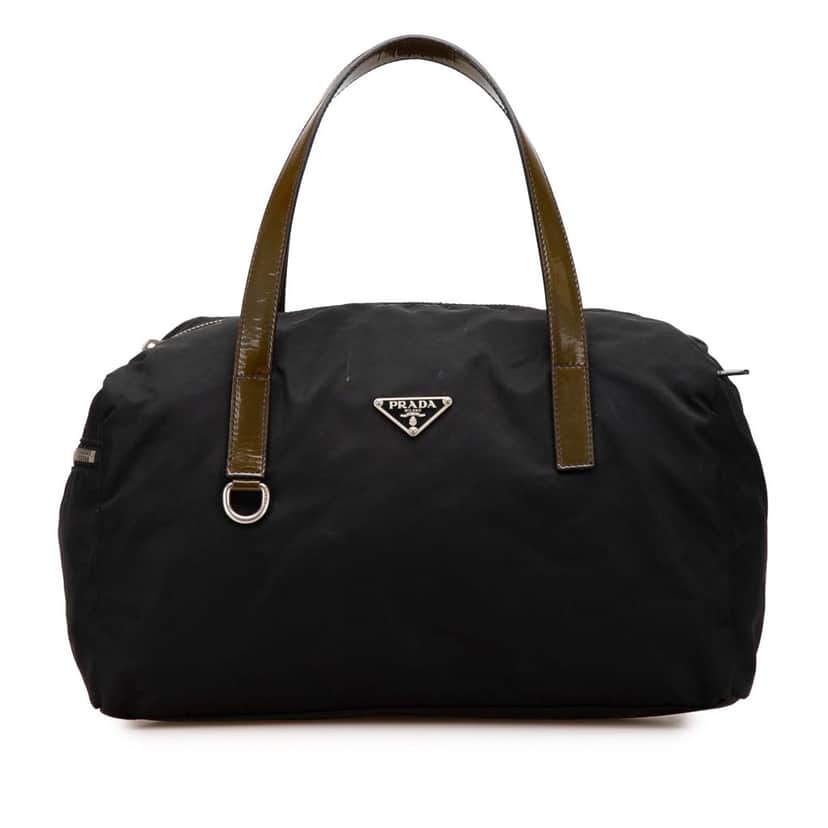 Prada Tessuto Boston Bag Black Good condition - Front View