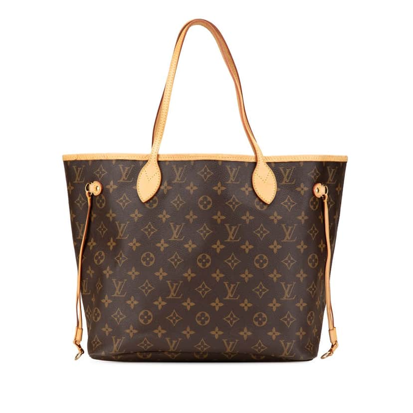 Louis Vuitton Monogram Neverfull MM Brown Canvas Good condition - Front View