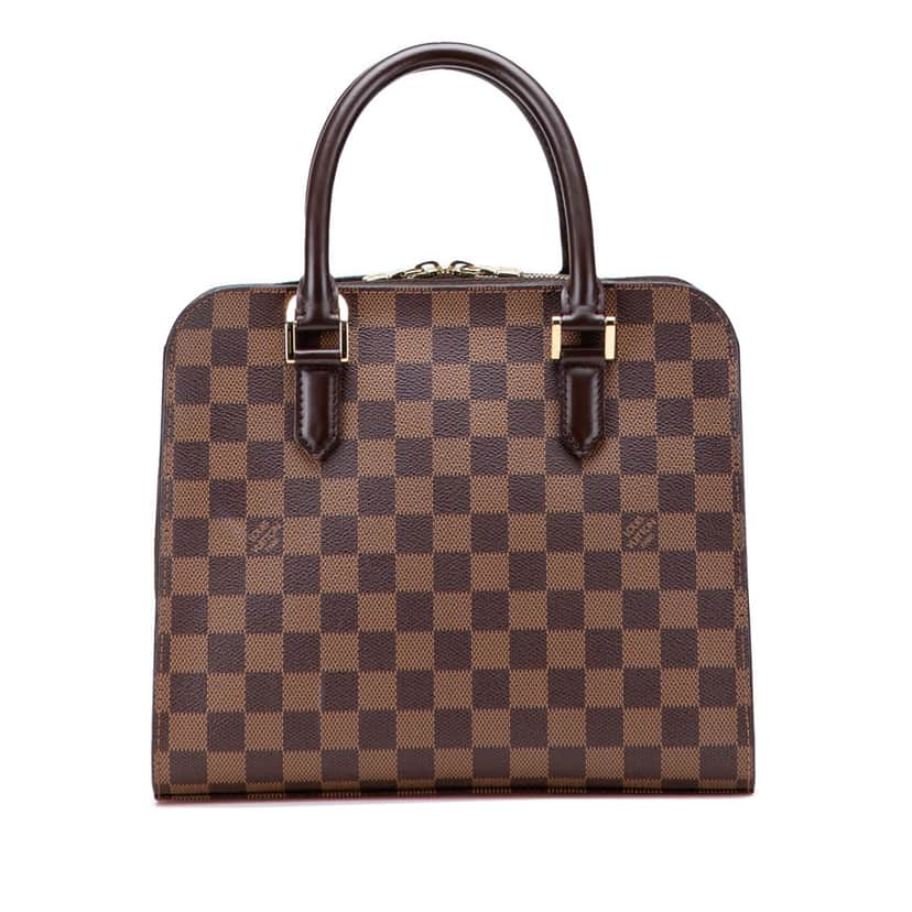 Louis Vuitton Damier Ebene Triana Brown Canvas Good condition - Front View