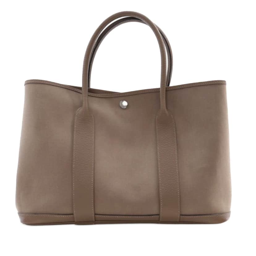 Hermès Toile and Negonda Garden Party 36 Brown Canvas Good condition - Front View