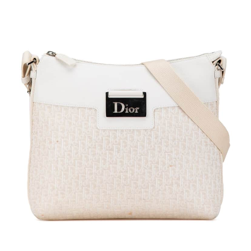 Dior Diorissimo Street Chic Crossbody Brown Canvas Good condition - Front View