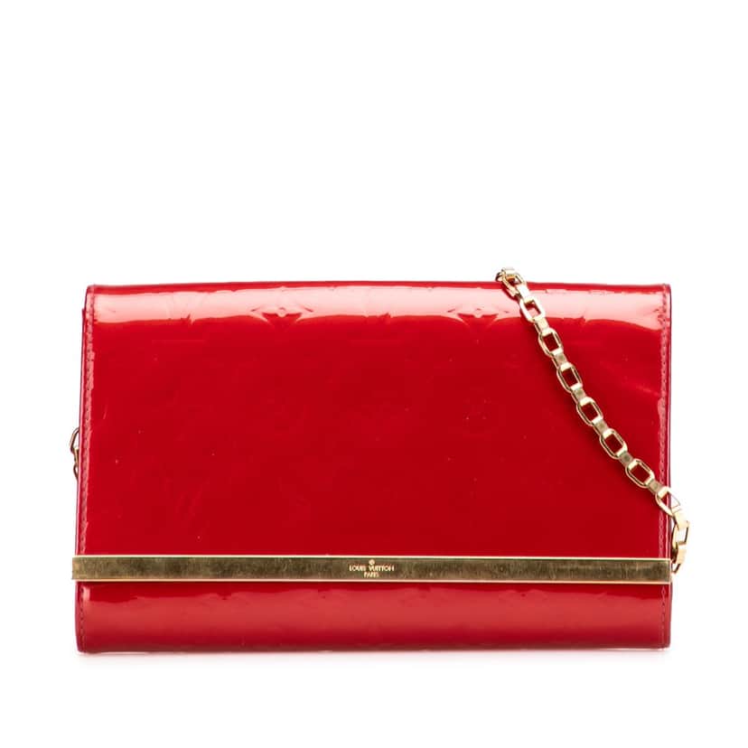 Louis Vuitton Monogram Vernis Ana Red Leather Good condition - Front View