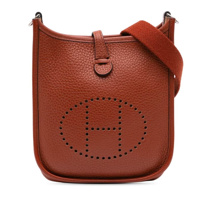 Hermès Clemence Evelyne I 16 TPM Brown Leather Good condition - Front View