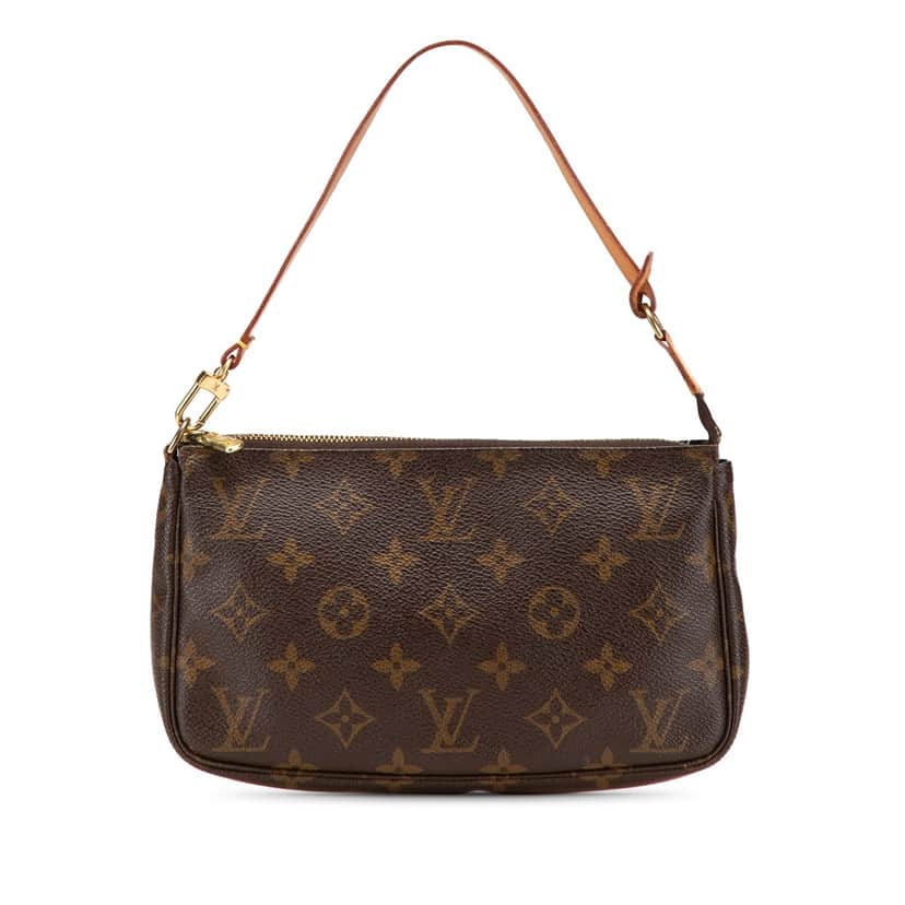 Louis Vuitton Monogram Pochette Accessoires Brown Canvas Good condition - Front View