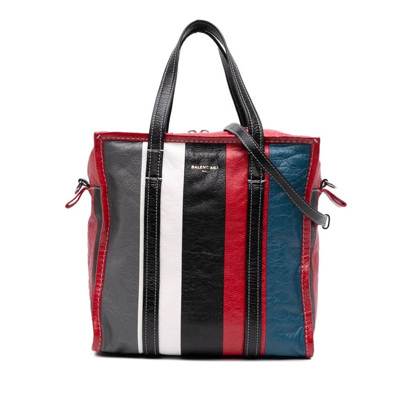 Balenciaga S Lambskin Bazar Shopper Tote Red Leather Good condition - Front View