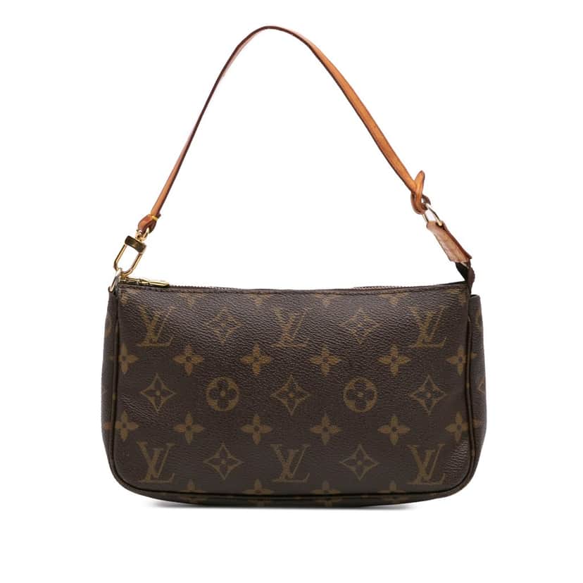 Louis Vuitton Monogram Pochette Accessoires Brown Canvas Good condition - Front View