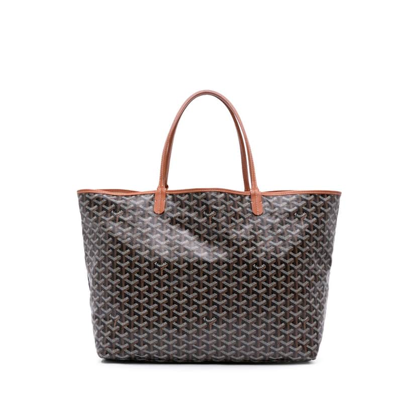 Goyard Goyardine Saint Louis GM Black Canvas Good condition - Front View