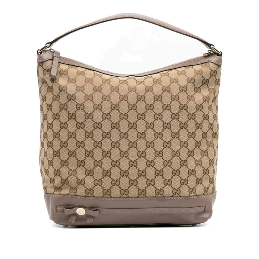 Gucci GG Canvas Mayfair Hobo Brown Canvas Good condition - Front View