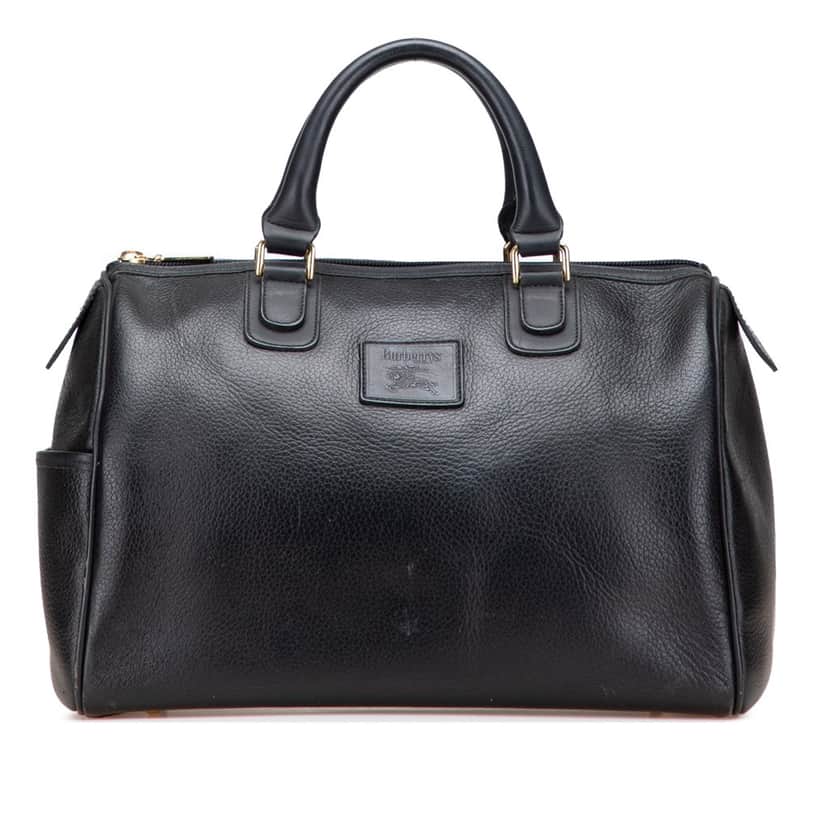 Burberry Leather Boston Black Leather Good condition - Front View