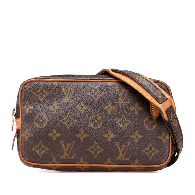 Louis Vuitton Monogram Pochette Marly Bandouliere Brown Canvas Good condition - Front View