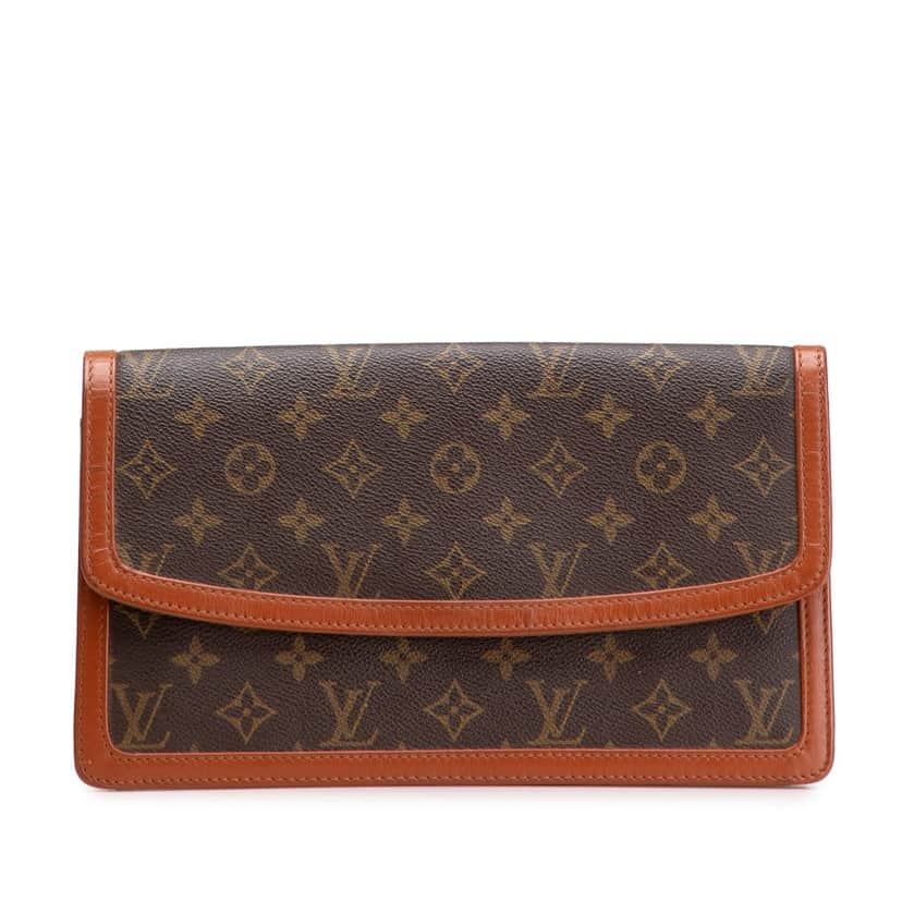 Louis Vuitton Monogram Pochette Dame GM Brown Canvas Good condition - Front View