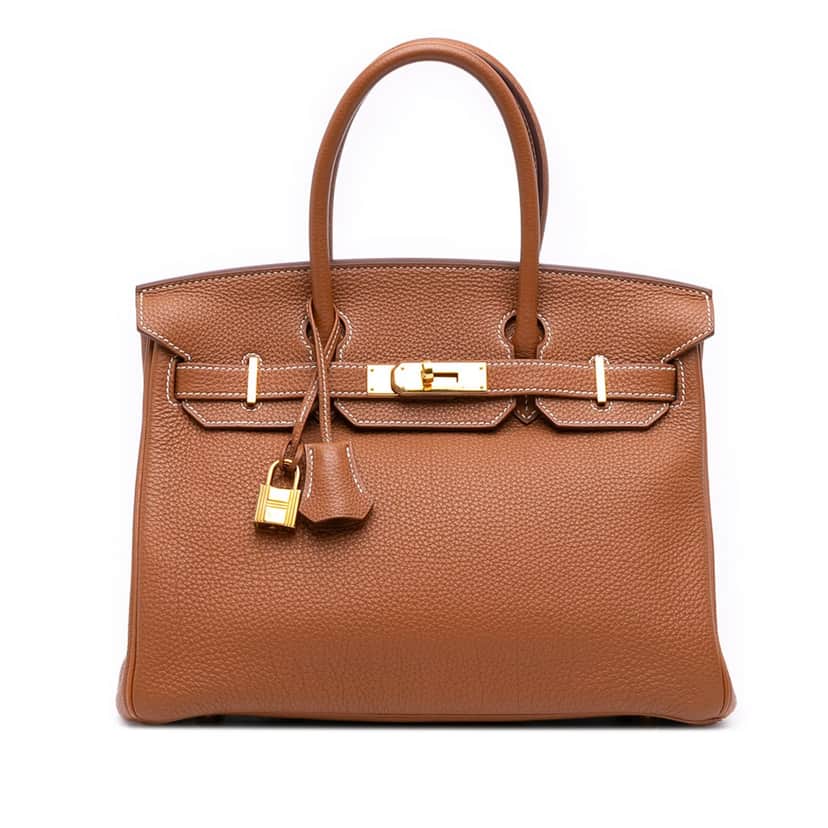 Hermès Togo Birkin Retourne 30 Brown Leather Good condition - Front View