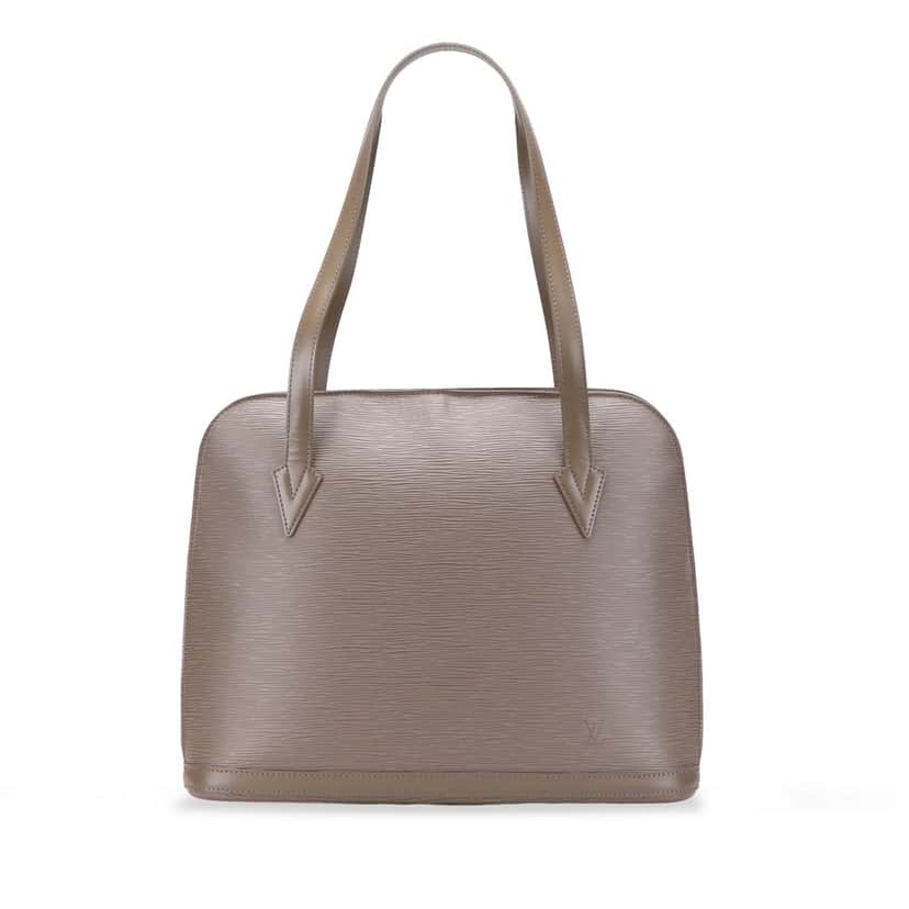 Louis Vuitton Epi Lussac Brown Leather Good condition - Front View