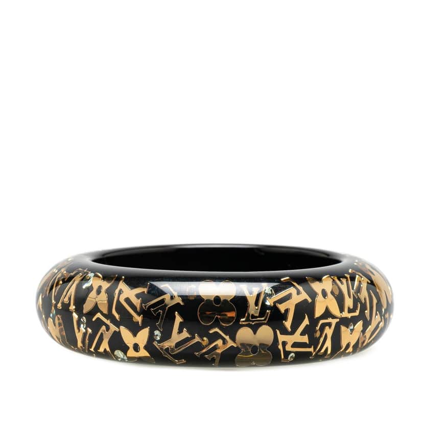 Louis Vuitton Wide Resin Monogram Inclusion GM Black Good condition - Front View