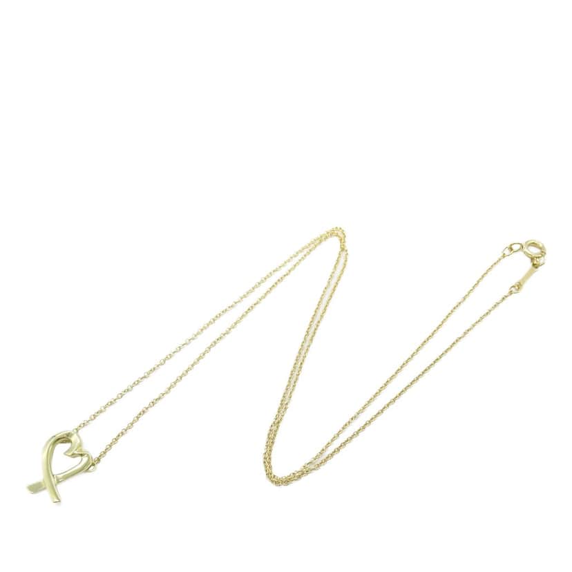 Tiffany & Co 18K Yellow Gold Paloma Picasso Loving Heart Necklace Gold Gold Good condition - Front View