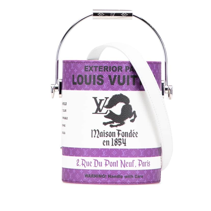 Louis Vuitton Monogram Paint Can Purple Canvas Good condition - Front View