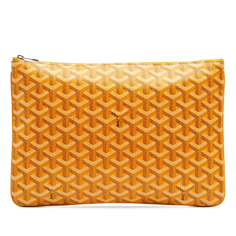 Goyard Goyardine Senat MM Yellow Canvas Good condition - Front View