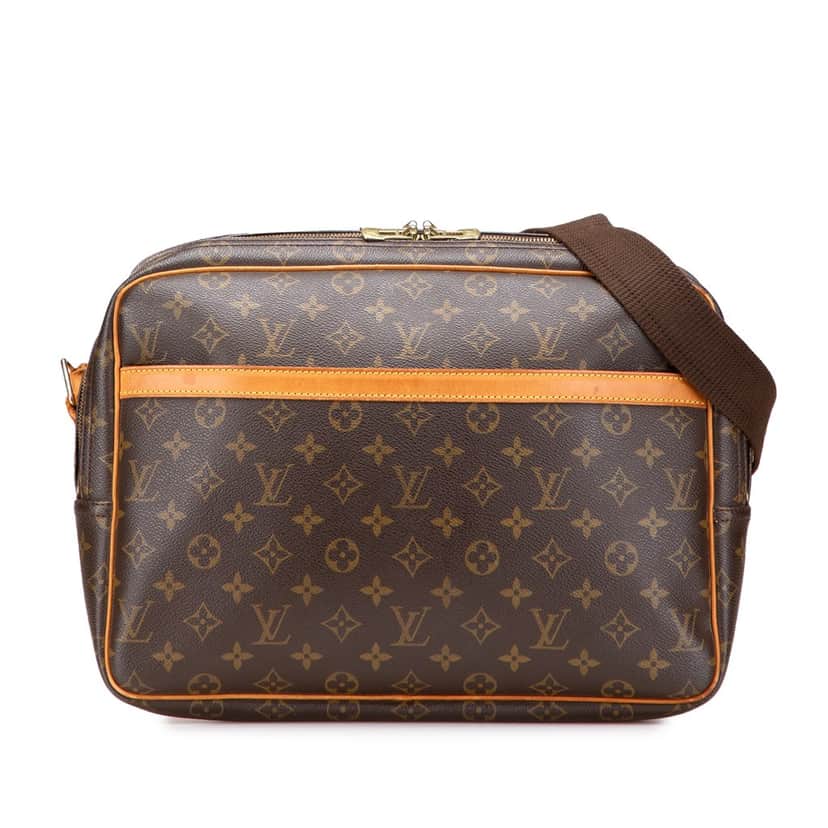 Louis Vuitton Monogram Reporter GM Brown Canvas Fair condition - Front View