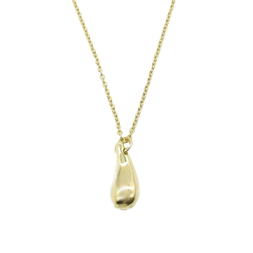 Tiffany & Co 18K Yellow Gold Elsa Peretti Teardrop Pendant Necklace Gold Gold Good condition - Front View