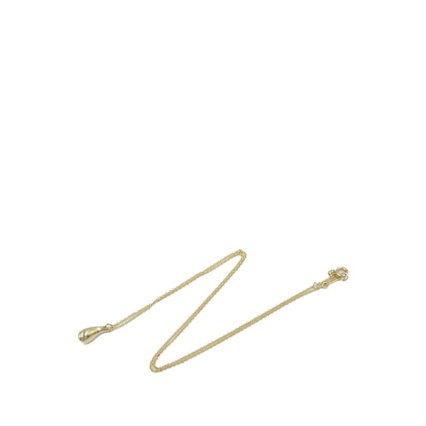 Tiffany & Co 18K Yellow Gold Elsa Peretti Teardrop Pendant Necklace Gold Gold Good condition - Front View