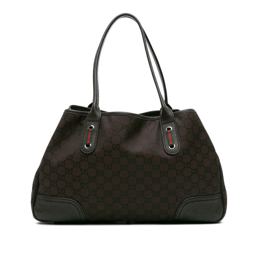 Gucci GG Canvas Princy Tote Brown Canvas Good condition - Front View