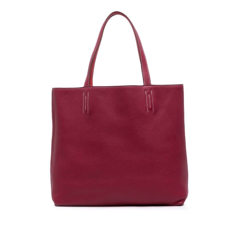 Hermès Clemence Double Sens 36 Pink Leather Good condition - Front View