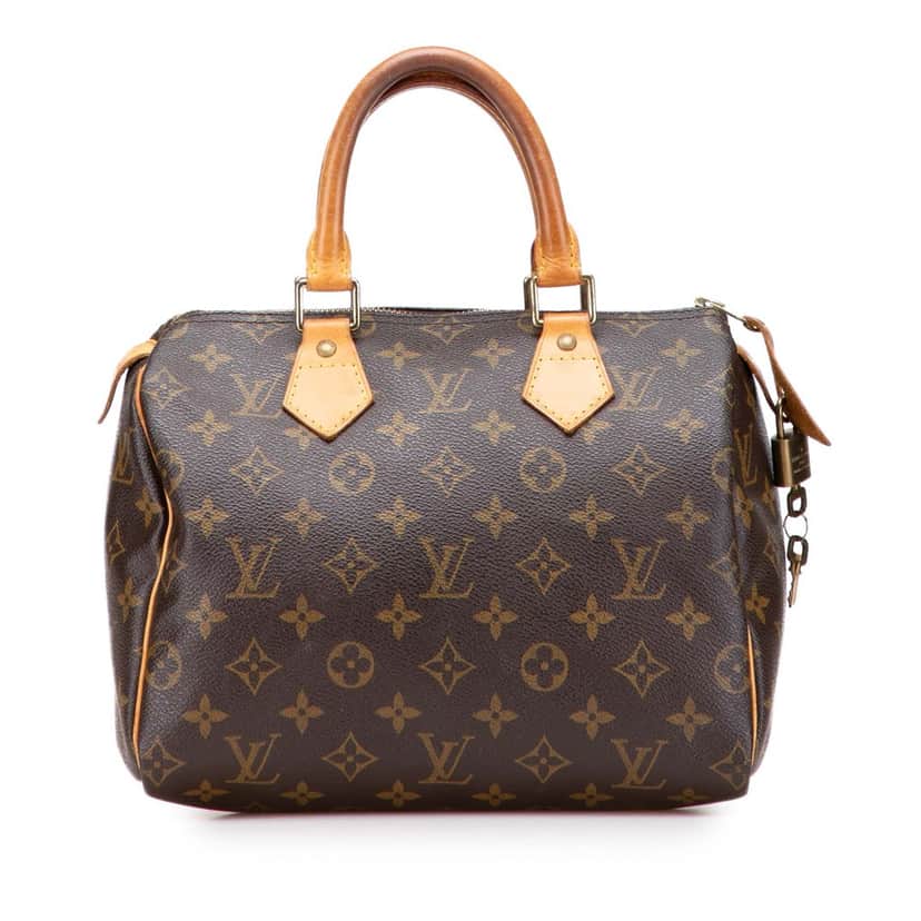 Louis Vuitton Monogram Speedy 25 Brown Canvas Good condition - Front View
