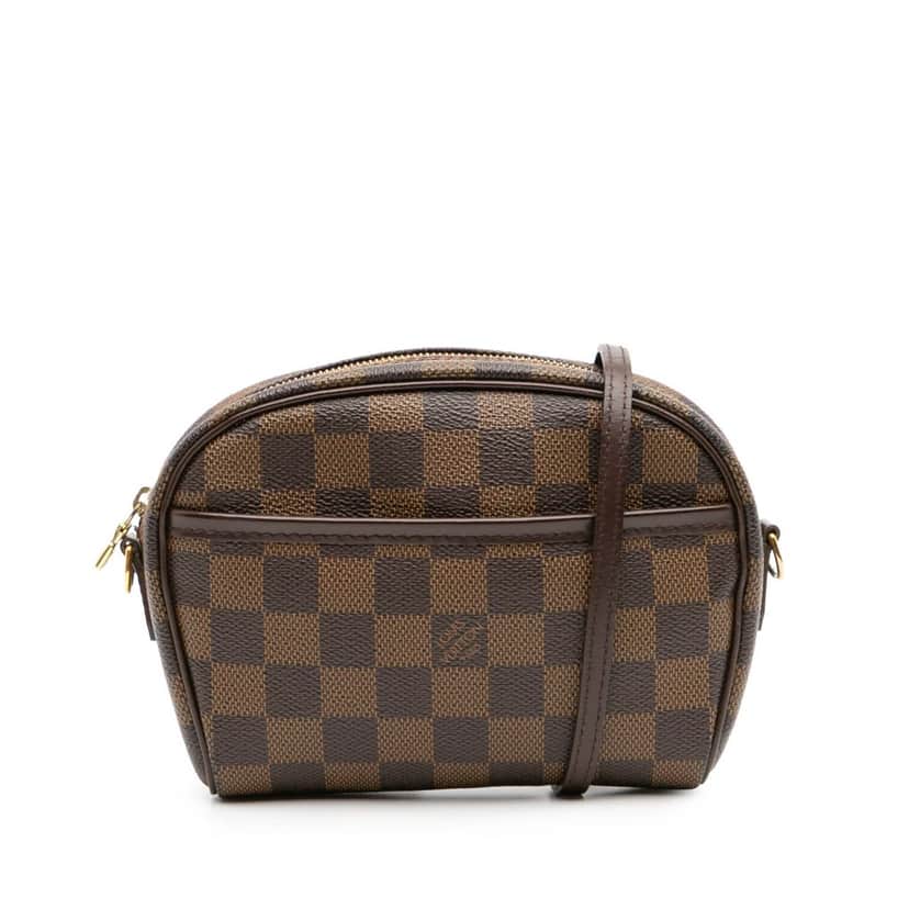 Louis Vuitton Damier Ebene Ipanema Pochette Brown Canvas Good condition - Front View
