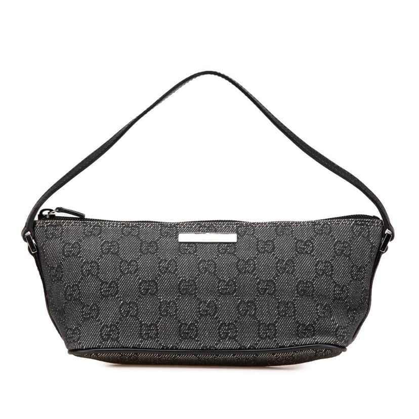 Gucci GG Denim Boat Grey Denim Good condition - Front View