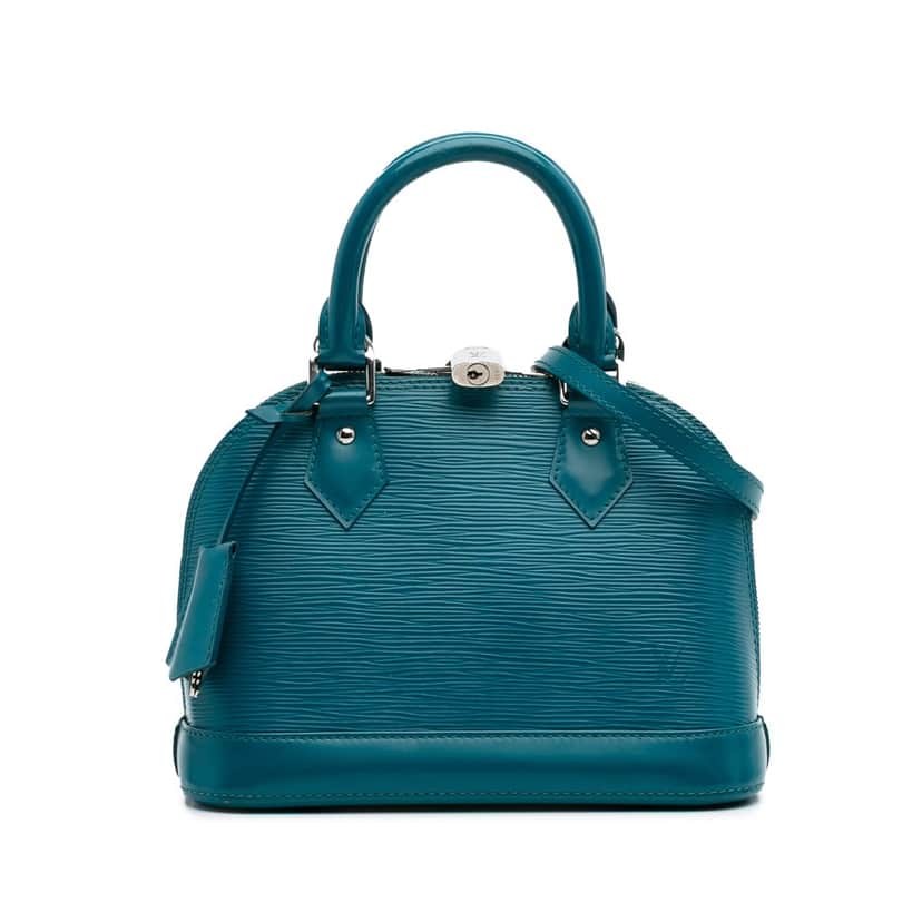 Louis Vuitton Epi Alma BB Blue Leather Good condition - Front View