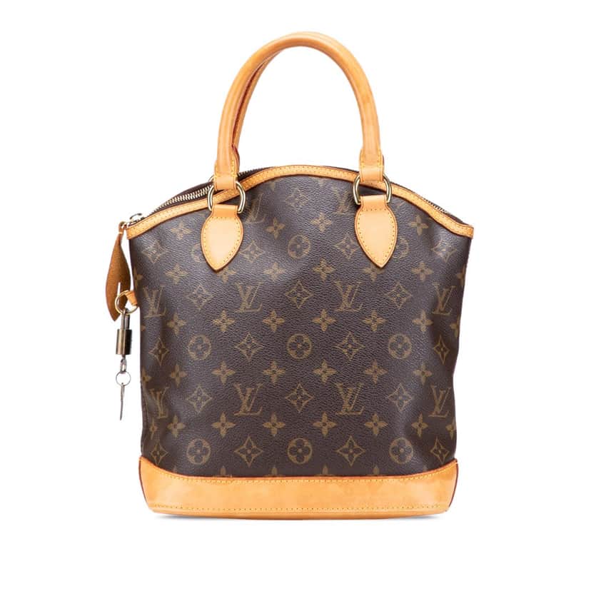 Louis Vuitton Monogram Lockit PM Brown Canvas Good condition - Front View