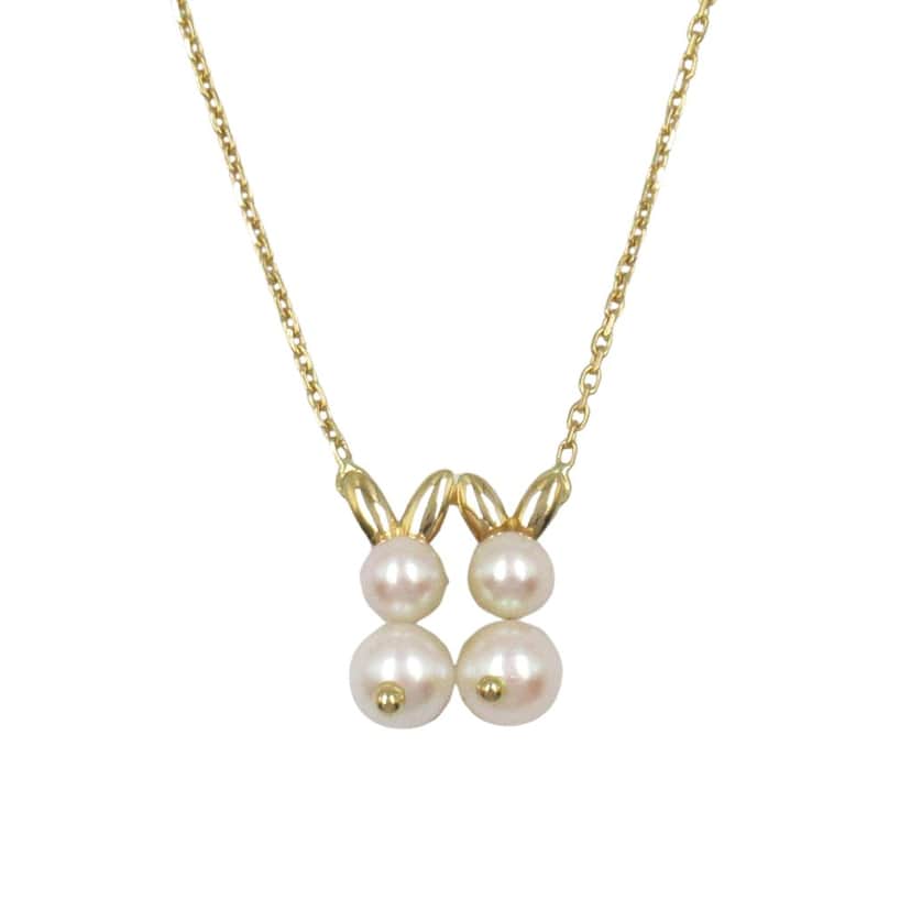 Van Cleef & Arpels 18K Yellow Gold and Akoya Pearls Necklace Gold Gold Good condition - Front View