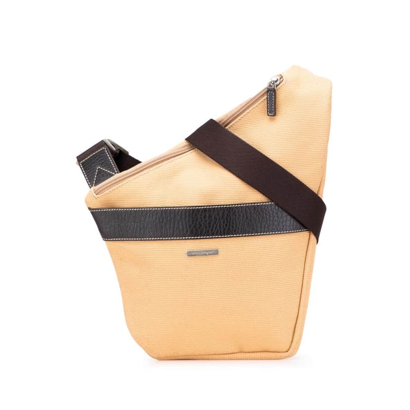 Salvatore Ferragamo Canvas Sling Bag Brown Canvas Good condition - Front View