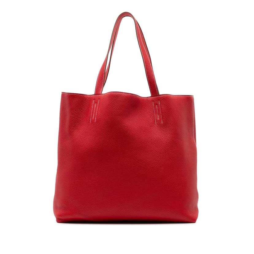 Hermès Clemence Double Sens 36 Red Leather Good condition - Front View