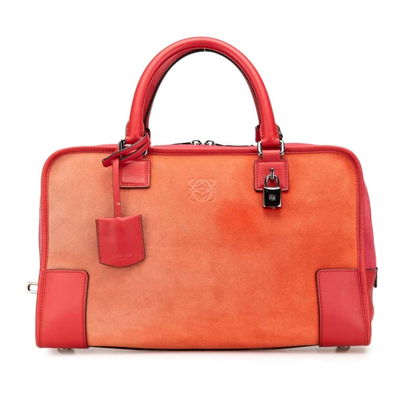 Loewe Suede Amazona 36 Orange Leather Good condition - Front View