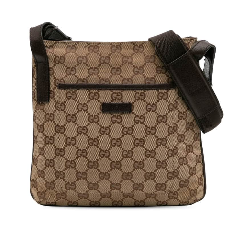 Gucci GG Canvas Crossbody Brown Canvas Good condition - Front View
