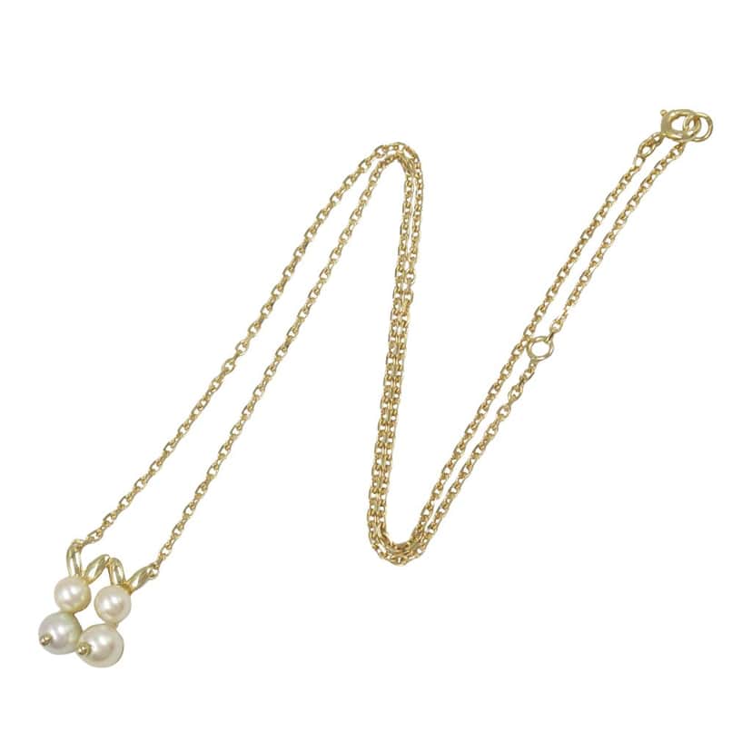 Van Cleef & Arpels 18K Yellow Gold and Akoya Pearls Necklace Gold Gold Good condition - Front View
