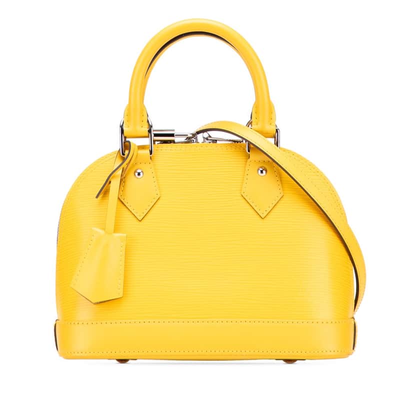 Louis Vuitton Epi Alma BB Yellow Leather Fair condition - Front View