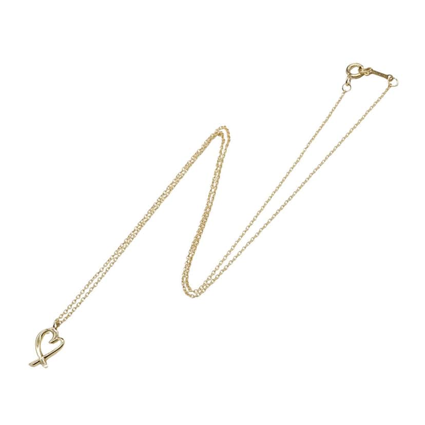 Tiffany & Co 18K Yellow Gold Paloma Picasso Loving Heart Necklace Gold Gold Good condition - Front View
