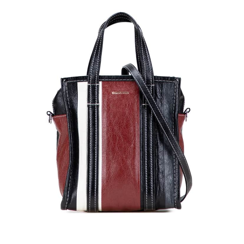 Balenciaga XS Lambskin Bazar Shopper Satchel Black Leather Good condition - Front View