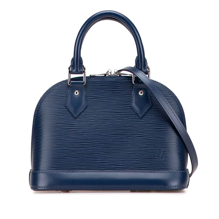 Louis Vuitton Epi Alma BB Blue Leather Good condition - Front View