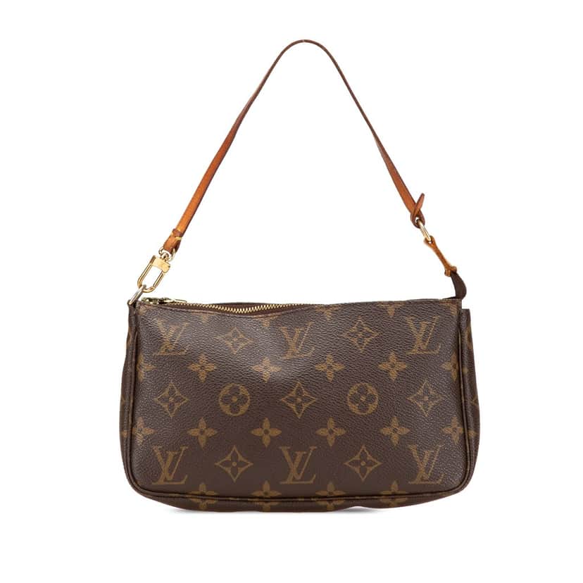 Louis Vuitton Monogram Pochette Accessoires Brown Canvas Good condition - Front View