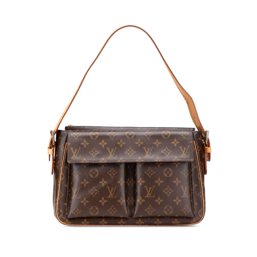 Louis Vuitton Monogram Viva Cite GM Brown Canvas Good condition - Front View