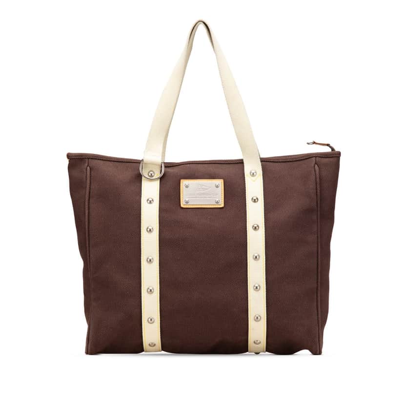 Louis Vuitton Antigua Cabas GM Brown Canvas Good condition - Front View
