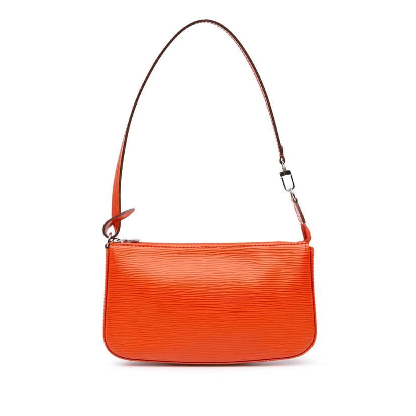 Louis Vuitton Epi Pochette Accessoires Orange Leather Good condition - Front View