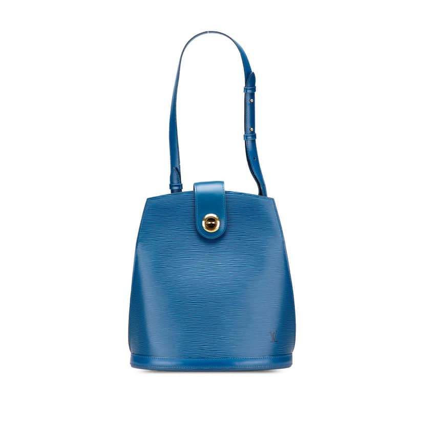 Louis Vuitton Epi Cluny Blue Leather Good condition - Front View