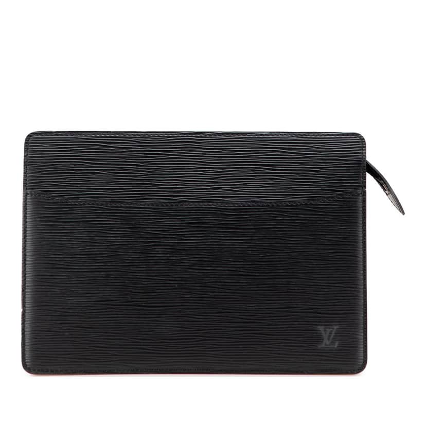 Louis Vuitton Epi Pochette Homme Black Leather Good condition - Front View