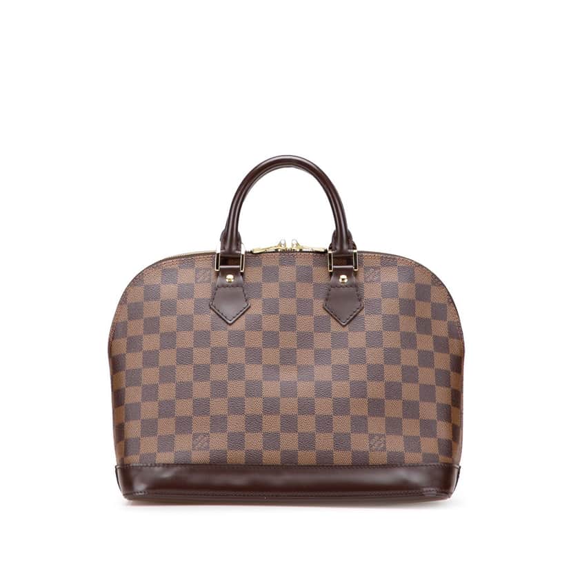 Louis Vuitton Damier Ebene Alma PM Brown Canvas Good condition - Front View